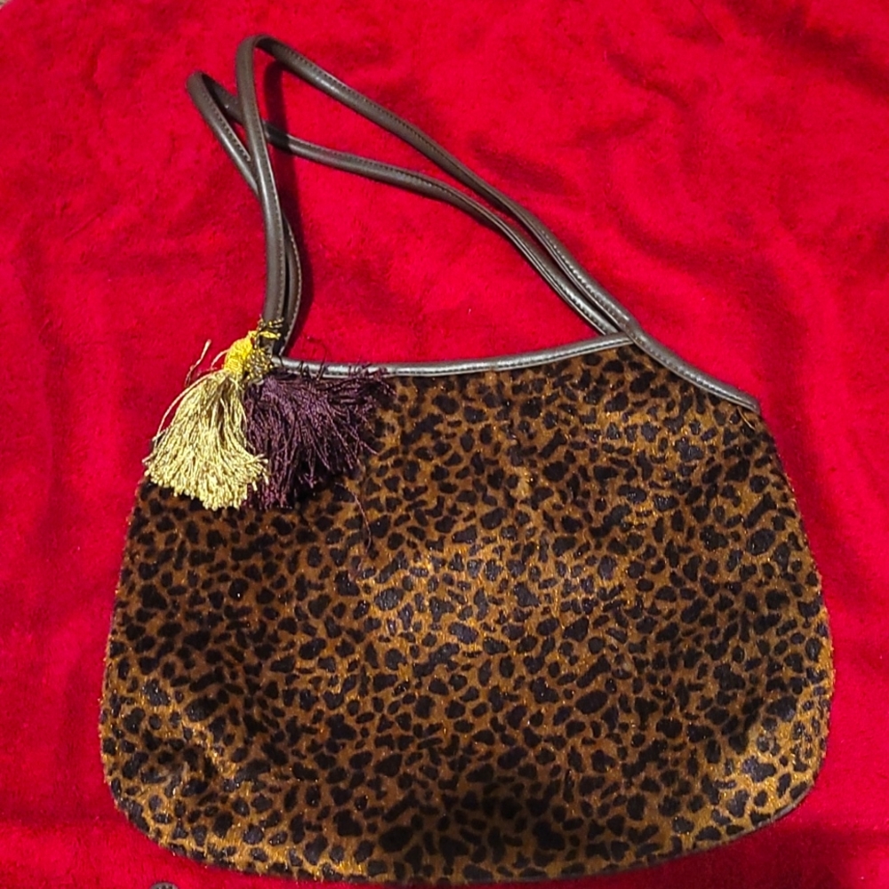 MAXX New York vintage cheetah hair bags